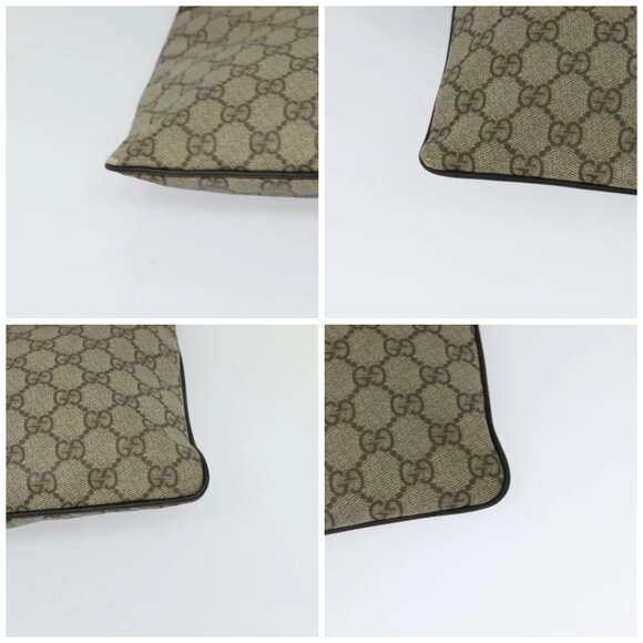 GUCCI GG Supreme Shoulder Bag PVC Beige Gold 141626 Auth BA2287 - Picture 14 of 16